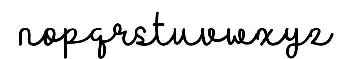 Blooming Flower Font LOWERCASE