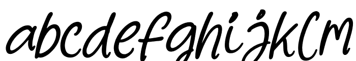 Blooming Sunny Italic Font LOWERCASE