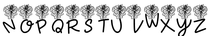 Bloomy Bouquet Font UPPERCASE