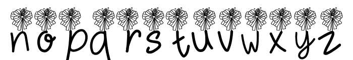 Bloomy Bouquet Font LOWERCASE
