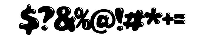 Blopster Bubble Font OTHER CHARS
