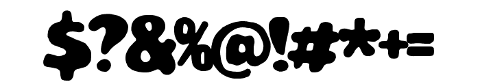 Blopster Regular Font OTHER CHARS
