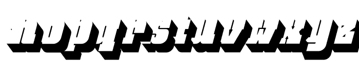 BloqueShadow-Italic Font LOWERCASE
