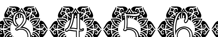 Blossom Mandala Monogram Font OTHER CHARS
