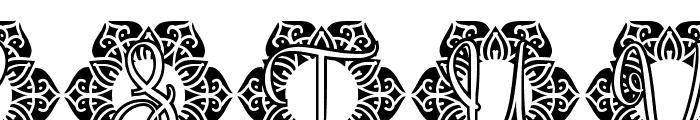 Blossom Mandala Monogram Font LOWERCASE