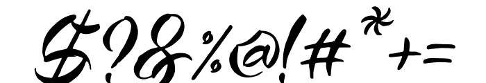 Blossom Sakura Italic Font OTHER CHARS