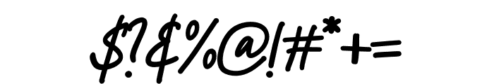 Blossom Signature Font OTHER CHARS