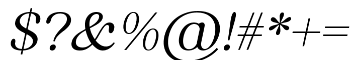 Blossom Wonder Italic Font OTHER CHARS