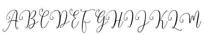 BlossomHeart Font UPPERCASE