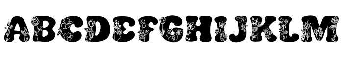 BlossomType Fill Font UPPERCASE