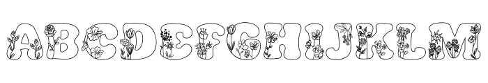 BlossomType Font UPPERCASE