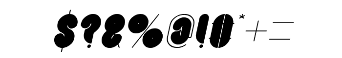 Blowing Bubble Italic Font OTHER CHARS