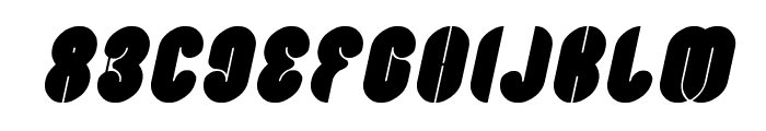 Blowing Bubble Italic Font UPPERCASE