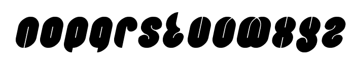 Blowing Bubble Italic Font LOWERCASE