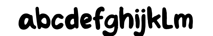 Bluby Kids Regular Font LOWERCASE