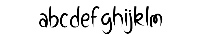 Blue Fire Font LOWERCASE