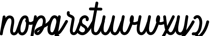 Blue Mustang Font LOWERCASE