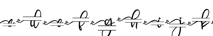 Bluebell Monogram Font LOWERCASE