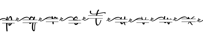 Bluebell Monogram Font LOWERCASE