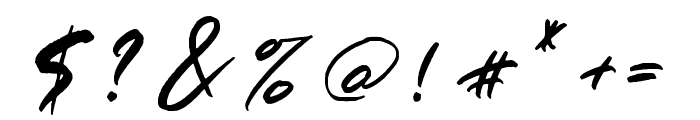 Bluebird Regular Font OTHER CHARS