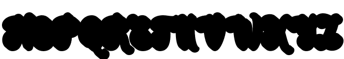 BluendExtrude-Regular Font UPPERCASE