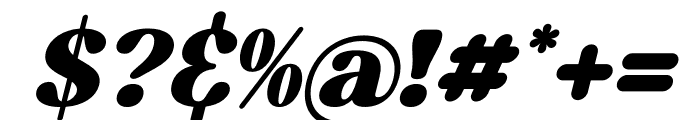 Blugide Italic Font OTHER CHARS