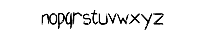 Blunt Fork Regular Font LOWERCASE
