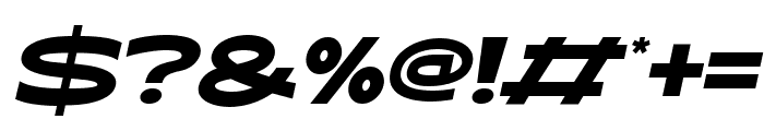 Blupsky Sans Serif Italic Font OTHER CHARS