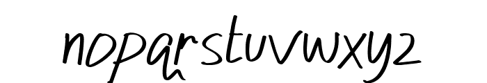 Blushie Regular Font LOWERCASE