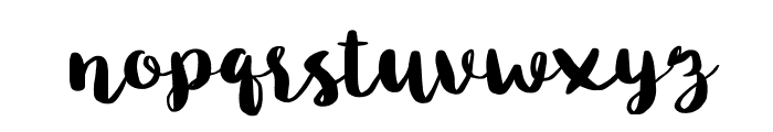 Blusty Script Font LOWERCASE