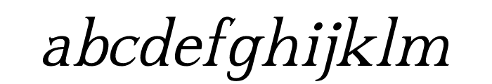 Blusvery Italic Font LOWERCASE