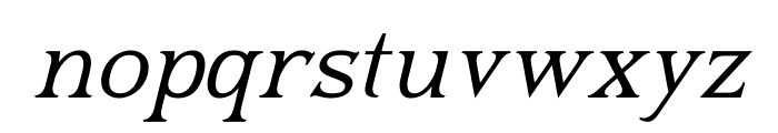 Blusvery Italic Font LOWERCASE