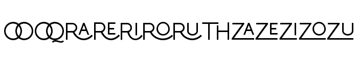 Bluzonir-Ligature Font LOWERCASE