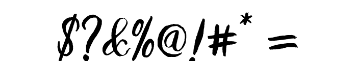 Blythe Regular Font OTHER CHARS