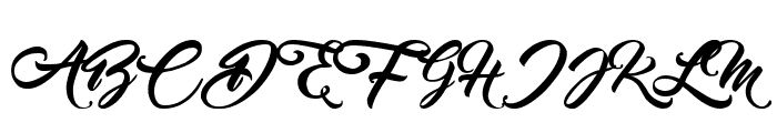 Blythe Font UPPERCASE