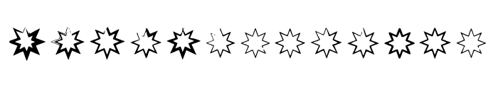 Bm Stars - Octogram Font LOWERCASE