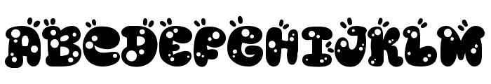 Boba Party Style Font UPPERCASE