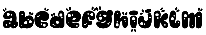 Boba Party Style Font LOWERCASE