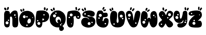 Boba Party Style Font LOWERCASE