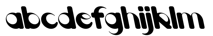 Bobar Oblique Reversed Font LOWERCASE