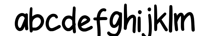 BobbyFlowDisplayFont-Regular Font LOWERCASE