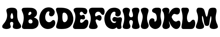 Bobogie Groovy Bold Font UPPERCASE
