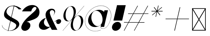 Boca-Family Bold Italic Font OTHER CHARS