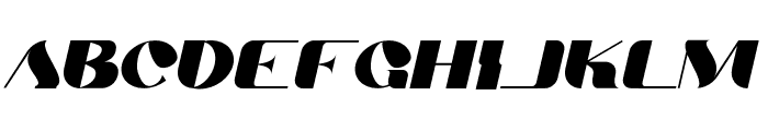 Boca-Family Bold Italic Font LOWERCASE