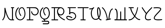 Bocan-Regular Font UPPERCASE