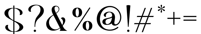 Bochan Serif Alternate Font OTHER CHARS