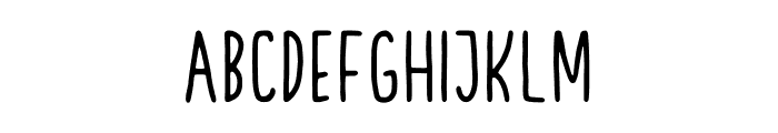 Bochild Condensed Font LOWERCASE