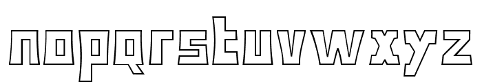 Bodax Bold Outline Font LOWERCASE