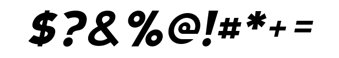 Bodda Extra Bold Italic Font OTHER CHARS