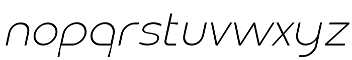 Bodda Extra Light Italic Font LOWERCASE